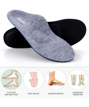 High Arch Support Insoles for Women Men - Plantar Fasciitis Relief Orthotics - Shoe Inserts for Flat Feet & Over Pronation - Buy Online on GoSupps.com
