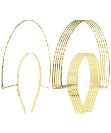 Gold Metal Queen Goddess Angel Halo Crown Headband Hairbands Tiara Hair Hoops DIY Craft Bands Headpieces Party Cosplay Costume Hair Accessories (6 Pack of Fan-shaped 2 Layer) - Buy Online on GoSupps.com