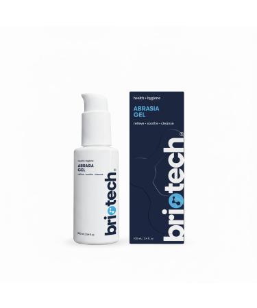BRIOTECH Abrasia Gel Hypochlorous Acid Cleanser for Minor Cuts & Scrapes Vegan HOCl Hydrogel Quick Dry Irritation Relief Anti-Itch Sunburn Discomfort Antibiotic Free 3.4 fl oz 3.4 Fl Oz (Pack of 1)