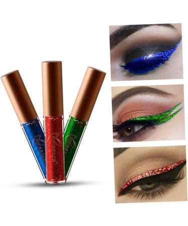 FRCOLOR 2pcs Liquid Glitter Eyeliner Colorful Eyeliner Pearlescent Liquid Eyeliner Eye Shadow Flash Miss Set 1 count (Pack of 1) 08x2pcs - Buy Online on GoSupps.com