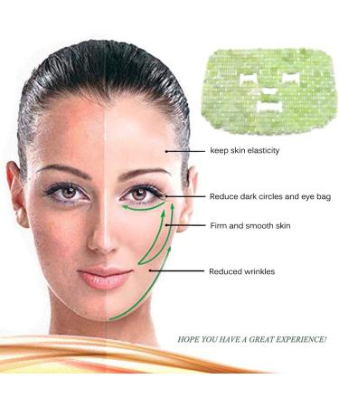 RODEREK Natural Jade Face Mask | Hot & Cold Therapy for Puffiness Relief | Beauty Massage Tool for Migraine & Relaxation | Xiuyan Jade - Buy Online on GoSupps.com