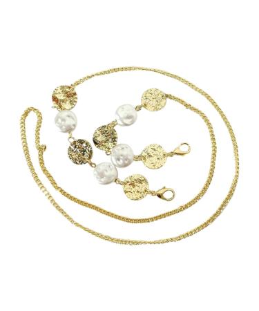 Lalafina pocket chain ladies handbag chain decor pearl accessories women tag bags shoulder bag glasses chain for women's handbag facial mask.