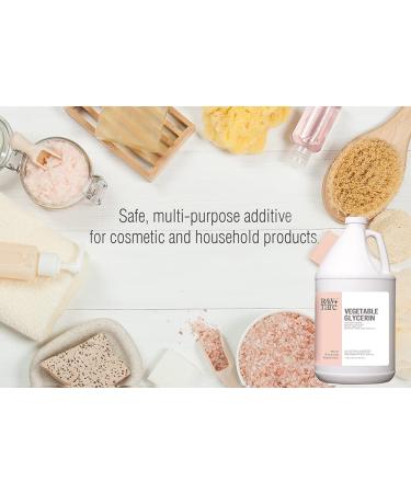 Vegetable Glycerin Bulk Gallon - Natural USP Food Grade & Cosmetic Grade - Skin, Hair, Soap Base - Kosher, Halal, Pharmaceutical - Raw Plus Rare - Buy Online on GoSupps.com