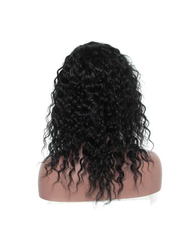 Buy Short Lace Front Wigs for Women | Curly Wave Bob Hairpieces 13x4 | Natural Black Glueless 130% Density - 22 Inches - Buy Online on GoSupps.com