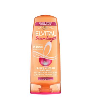 L'Or al Paris Elvital Conditioner against Spliss for fragile hair with castor oil Dream Bengthth Super Structure Rinse 1 x 250 ml 250 ml (1 Pack) - Buy Online on GoSupps.com
