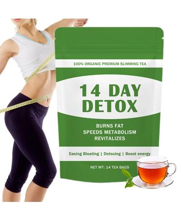 Tisane Minceur Base De Plantes Sur 14 Jours - D tox Naturelle Du Ventre Raffermissement Rapide Du Ventre Et Gestion Saine Du Poids(2PC)