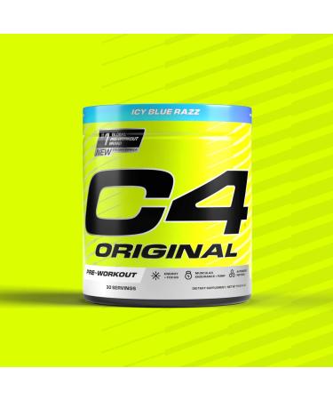 Cellucor C4 Original Pre Workout Powder Sugar Free for Men & Women 200mg Caffeine + CarnoSyn Beta-Alanine + Creatine + AI Peptides - Watermelon, 30 Servings Watermelon 9.4 Ounce (Pack of 1) - Buy Online on GoSupps.com