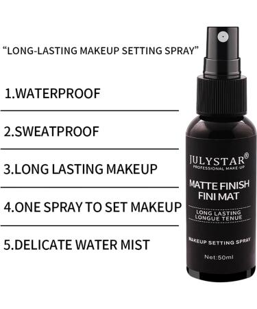 Makeup Setting Spray Matte Finish Makeup Setting Spray Long Lasting Moisturizing Facial Mist Oil Control Lightweight Moisturizing Makeup Spray 50ml Msxu - Buy Online on GoSupps.com