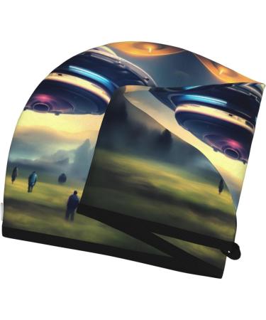 UFO Landing Dry Hair Cap for Women - Super Absorbent Elastic Wrap for Quick Drying Long Thick Hair - Buy Online on GoSupps.com