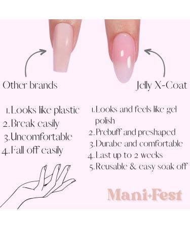 Glazed Donut Chrome Hailey Bieber Trend Press On Nails | Handmade Almond Shape 30-Piece Nail Kit - Buy Online on GoSupps.com