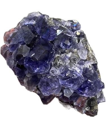 Natural Crystal Rough Natural Blue Purple Fluorite Cluster Mineral specimens Gem Level Stones and Crystals (Size : 7) - Buy Online on GoSupps.com