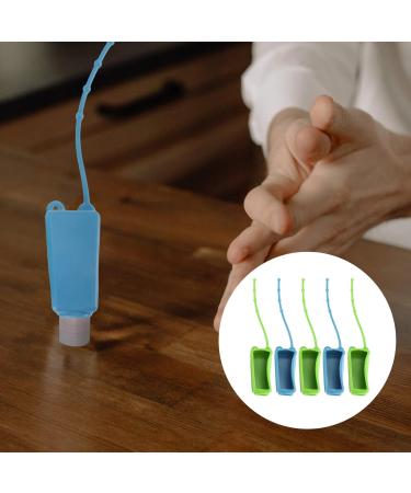 Zerodeko 5pcs Refillable Liquid Soap Bottles Holder | Flexible Silicone Keychain Case for Kids | Travel Hand Gel Sleeve - Buy Online on GoSupps.com