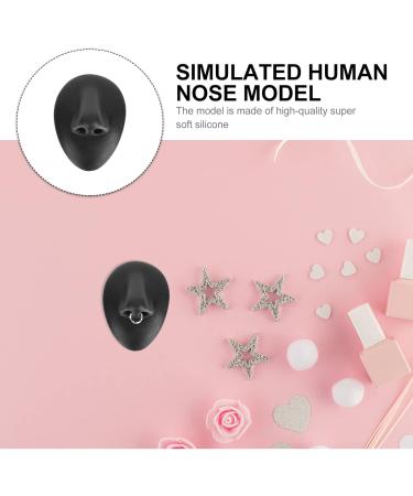 Fomiyes Jewelry Stand - Flexible Silicone Nose Artifice for Beauty & Acupuncture Practice | 8x5.5cm Black - Buy Online on GoSupps.com