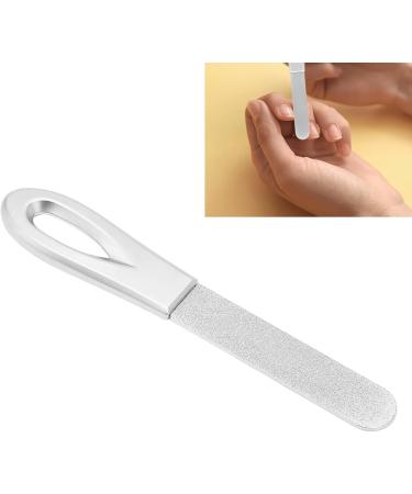 Portable Rust Proof Stainless Steel Double Sided Nail File with Comfortable Handle Small Portable Filer for Home Salons Travel - Buy Online on GoSupps.com