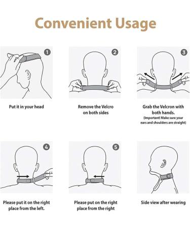 Neck Posture Corrector 360 Rotation Adjustment Neck Braces Folding Design Easy to Carry Neck Corrector Suitable for Men Women Students - Buy Online on GoSupps.com