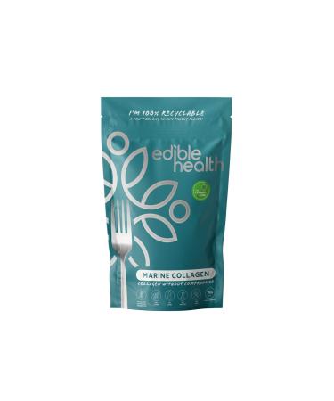 Edible Health - Hydrolysed Marine Collagen Peptides Powder - High Protein & Carb Free Supplement - 1Kg Pouch 75-Day Supply