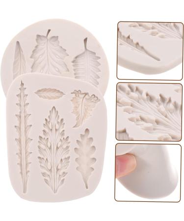 Alipis 4 Pcs Leaf Mold Baking Cakes Molds Candle Decor Candy Mold Xmas Fondant Molds Resin Molds Palm Multi-Function Fondant Mold Soap Silicone Molds DIY Clay Silica Gel White Small Cake - Buy Online on GoSupps.com