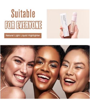 Surligneur liquide cr me scintillante hydratante et claircissante pour visage et corps (#03 ou rose) #03 ROSE GOLD 1 ml (Lot de 1) - Buy Online on GoSupps.com
