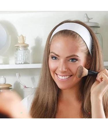 100 Pcs Disposable Spa Headbands for Women - Non-Woven White Head Wraps for Skincare - Professional Elastic Hair Band for Esthetician Supplies - Buy Online on GoSupps.com