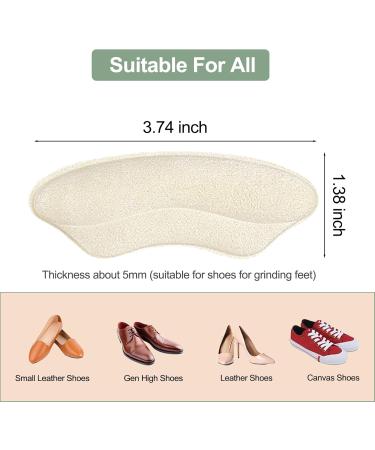 Heel Grips for Women's Shoes - Blister Protection & Pain Relief Inserts (2 Pairs Beige - Buy Online on GoSupps.com