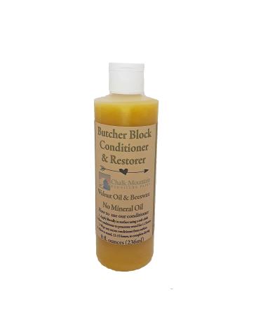 8oz Butcher Block Oil Conditioner and Restorer Food Safe 100% Natural Great for Any Wooden Surface