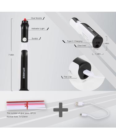 IIITHREE Hot Glue Gun Kit with 6 Sticks - Perfect for Crafts, School, DIY, Arts, and Quick Repairs - Buy Online on GoSupps.com