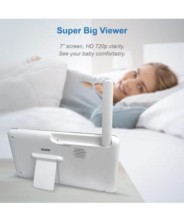 VTech RM7764HD 1080p WiFi Baby Monitor | 360 Pan/Tilt, 7 HD Display, Night Vision | Soothing Sounds, 2-Way Talk | Temperature Sensor, Motion Detection | iOS & Android Compatible - Buy Online on GoSupps.com