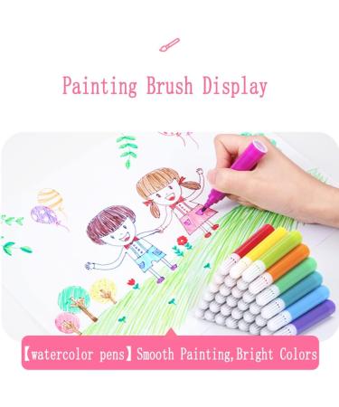 LUCKY 208 PCS Art Supplies Drawing Art Kit | Double Sided Trifold Easel, Oil Pastels, Crayons, Colored Pencils, Watercolor Pens | Gift for Girls Boys Artist - Pink - Buy Online on GoSupps.com