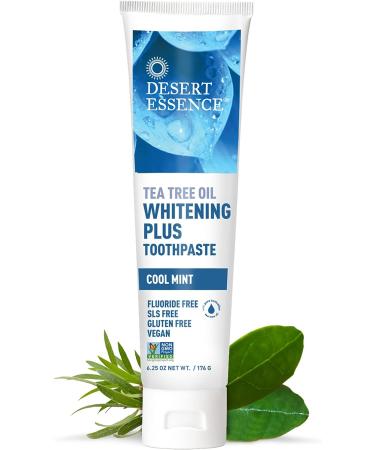 Desert Essence Natural Whitening + Tea Tree Oil Bundle - Toothpaste & Mouthwash - Promotes Healthy Mouth - Complete Oral Care - Buy Online on GoSupps.com