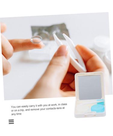 Buy Healvian 6 Sets Lens Tweezers & Travel Contact Lens Container - Halloween Eye Care Organizer - Small Glasses Set - Buy Online on GoSupps.com