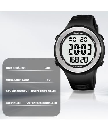 HORKENT Waterproof Procation IT for Seniors - Pedometer Calorie Counter No Bluetooth or App Needed Large LCD Display - Ideal for Active Seniors - Buy Online on GoSupps.com