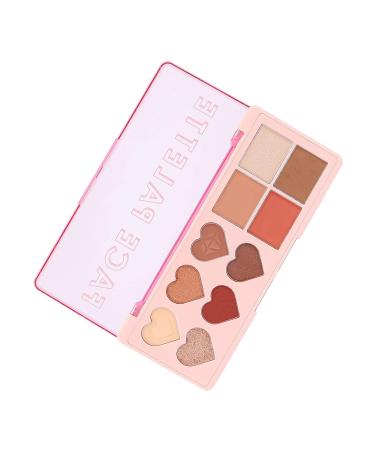 Buy Multi 4 in 1 Face Palette - Eyeshadow Blush Contouring & Highlighter | Red Brown Makeup Cosmetic Palette - International Shipping - Buy Online on GoSupps.com