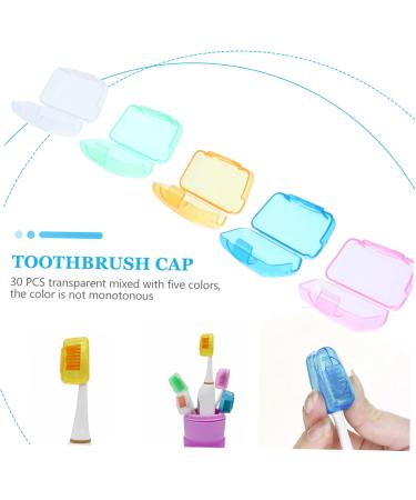 FRCOLOR 30-Piece Toothbrush Dust Cover Set | Dustproof Toothbrush Protectors & Caps for Travel & Home Use - Buy Online on GoSupps.com