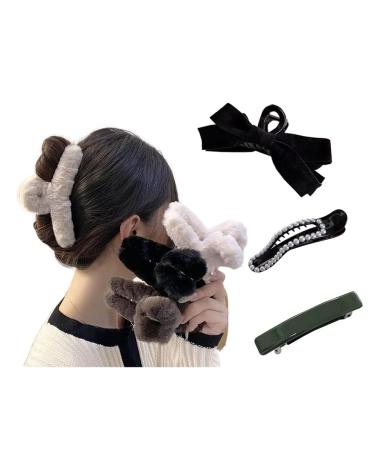 Hair Bobbles Scrunchies for Women Plain Elastic Thick Bands Soft Ropes Ponytail Holder Women's Hair Accessories 38