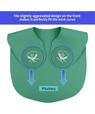 Hair Dye Collar Hairdressing Salon Silicone Neck Wrap Cape | Hair Cutting Tools Hair Styling Shawl Easy to Clean for Elderly Women Teenagers Children Lvtfco - Buy Online on GoSupps.com