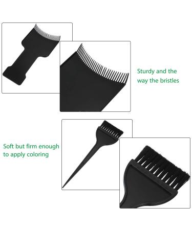 4-Piece Balayage Highlighting Board Set with Hair Dye Paddle Brush - Black - Buy Online on GoSupps.com
