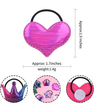 40pcs Sequin Baby Girls Hair Ties - Elastic Headbands for Toddlers & Kids - Buy Online on GoSupps.com