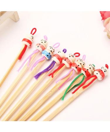 100pcs Bamboo Ear Wax Removal Spoons | Portable Ear Cleaning Picks | Cute Doll Head Earpicks for Kids | Exquisite Earwax Remover with Hanging Rope - Buy Online on GoSupps.com