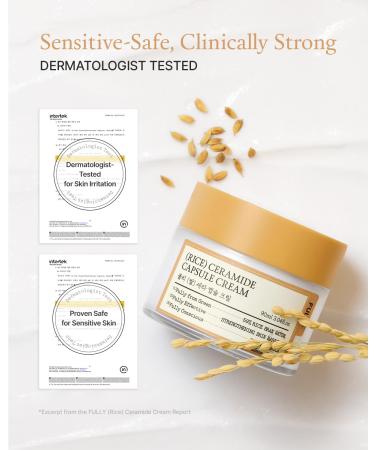 FULLY Rice Ceramide Moisturizing Cream Deep Hydration Korean Facial Cream with Rice Bran Extract & Ceramide Strengthens Barrier Glowing Skin Fragrance-Free Vegan& Dermatologist Tested 3.04 fl.oz - Buy Online on GoSupps.com
