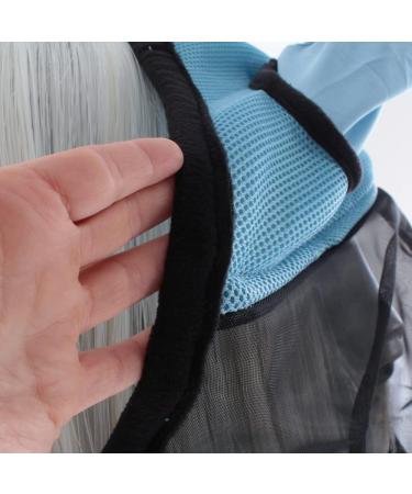 BUSSE Everline Fly Mask for Thoroughbreds - Light Blue/Black | Premium Fly Cover for Horses - International Shipping - Buy Online on GoSupps.com