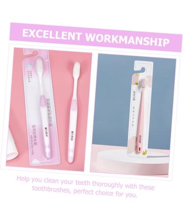 2 Pack Extra Soft Kid Toothbrushes - Gentle Care for Sensitive Gums & Pregnant Women - Pink Confinement Toothbrushes - Buy Online on GoSupps.com