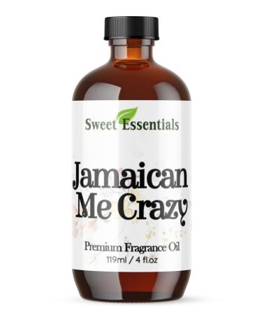 Jamaican Me Crazy 4oz Premium Fragrance Oil Aromatherapy Diffuser Crafts Soap Home Scents Bath & Body DIY Parfum and Much More. Versatile & Long-Lasting by Sweet Essentials