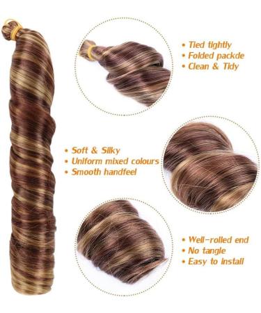 Synthetic French Curly Braiding Hair 14Inch 150g Loose wave Curly Pre Stretched Spiral Curls Braiding Hair Extensions(#Grey) 14inch #Grey - Buy Online on GoSupps.com