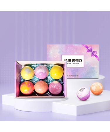 Bath Bombs with Many Different Amazing Ccents Bath Bombs for Women with Stress Relief SPA  Natural Bulk Bath Bomb Set for Girls with Suprise Refreshing Fragrance