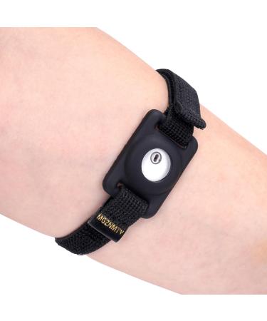 MGZNMTY Adjustable Armband for Freestyle Libre 3 CGM Continuous Glucose Monitor System Transmitter Sensor Cover - No More Patches (Black)