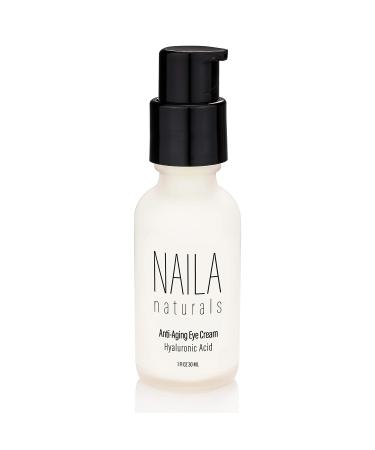 Naila Naturals Anti Aging Eye Cream - Organic Eye Firming & Wrinkle Cream for Dark Circles, Puffiness, and Bags - Made in USA - Buy Online on GoSupps.com