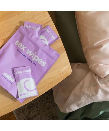 Hello Cake Sex Wipes - Honeysuckle Flushable Hygiene Wipes for Adults - PH Balanced & Biodegradable - 12 Count Bag - Buy Online on GoSupps.com
