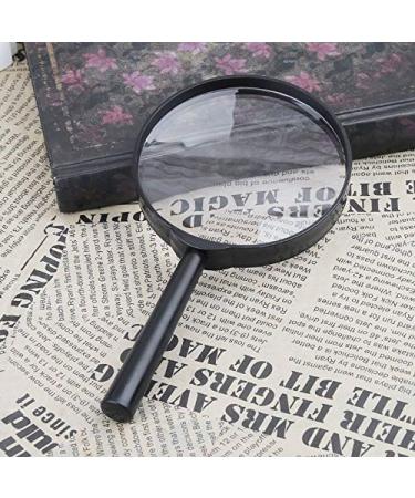 Magnifying 90mm Handheld Magnifier 5X Reading Map Newspaper Magnifying Glass Jewelry Loupe (Size : 100mm) Made in China