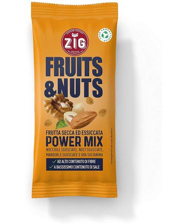 ZIG Fruits & Nuts Power Mix 300 g (10 x 30 g Sachets) Pack 100% Recyclable