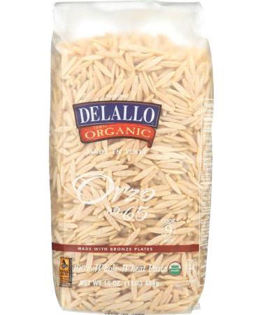 Delallo 100% Organic Orzo Pasta - 16 oz2